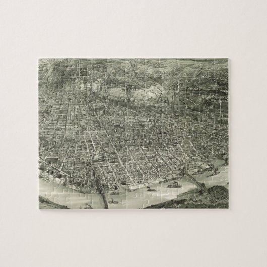 Pictorial Map of Cincinnati (1900) Legpuzzel (Horizontaal)