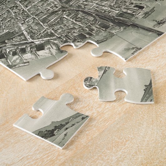 Pictorial Map of Cincinnati (1900) Legpuzzel (Zijkant)