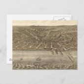  Pictorial Map of Cleveland (1877) Briefkaart (Voorkant / Achterkant)