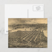 Pictorial Map of Coronado Beach (1880) Briefkaart (Voorkant / Achterkant)