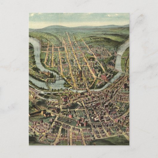  Pictorial Map of Cumberland MD (1906) Briefkaart (Voorkant)