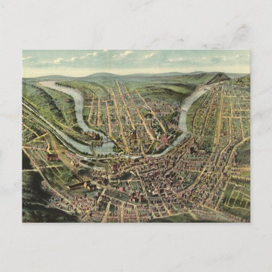 Pictorial Map of Cumberland MD (1906) Briefkaart (Voorkant)