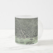  Pictorial Map of Detroit Michigan (1889) Matglas Koffiemok (Voorkant rechts)