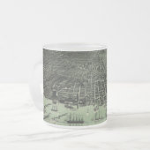  Pictorial Map of Detroit Michigan (1889) Matglas Koffiemok (Voorkant links)