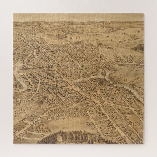 Pictorial Map of Dover NH (1877) Legpuzzel (Verticaal)