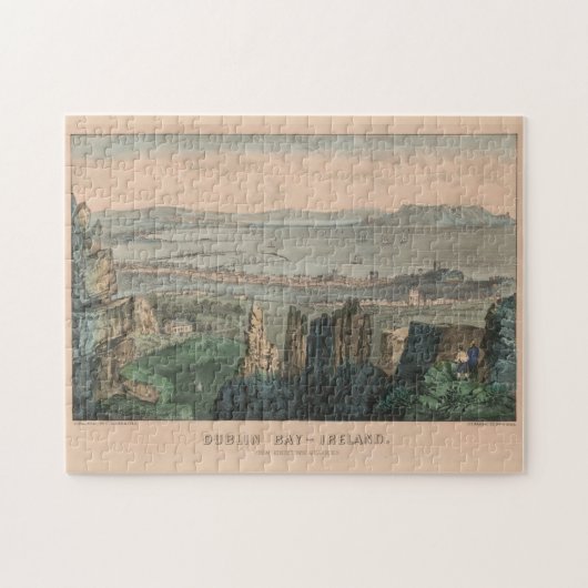  Pictorial Map of Dublin Bay Ireland (1907) Legpuzzel (Horizontaal)