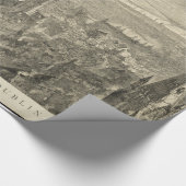 Pictorial Map of Dublin Ireland (1890) Cadeaupapier (Hoek)