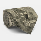  Pictorial Map of Dublin Ireland (1890) Stropdas (Opgerold)