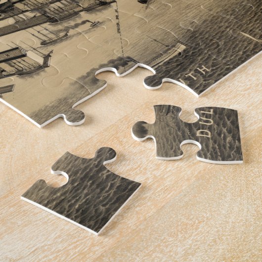  Pictorial Map of Duluth Minnesota (1887) Legpuzzel (Zijkant)