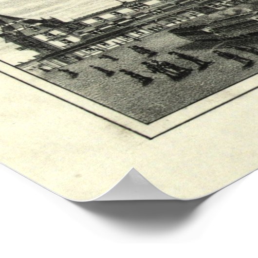  Pictorial Map of Edgartown MA (1886) Poster (Hoek)