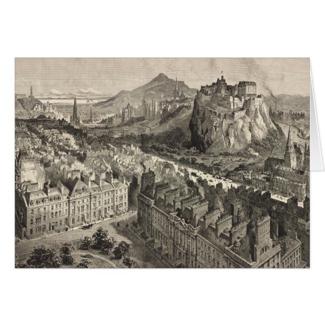  Pictorial Map of Edinburgh Scotland (1886) (Voorkant Horizontaal)