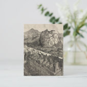 Pictorial Map of Edinburgh Scotland (1886) Briefkaart (Staand voorkant)