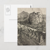 Pictorial Map of Edinburgh Scotland (1886) Briefkaart (Voorkant / Achterkant)