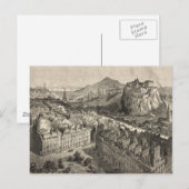  Pictorial Map of Edinburgh Scotland (1886) Briefkaart (Voorkant / Achterkant)