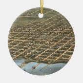  Pictorial Map of Erie Pennsylvania (1870) Keramisch Ornament (Voorkant)