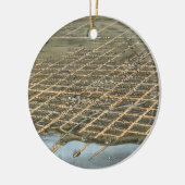  Pictorial Map of Erie Pennsylvania (1870) Keramisch Ornament (Links)