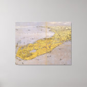  Pictorial Map of Florida (1861) Canvas Afdruk (Voorkant)