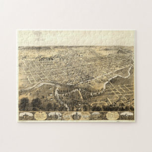 Pictorial Map of Fort Wayne Indiana (1868) Legpuzzel