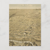  Pictorial Map of Fort Worth Texas (1876) Briefkaart (Voorkant)