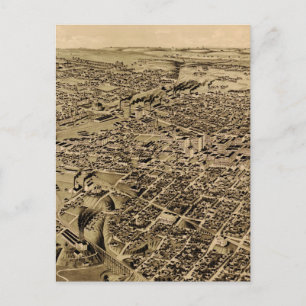  Pictorial Map of Fort Worth TX (1891) Briefkaart