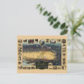 Pictorial map of Fresno County, California (1923) Briefkaart (Staand voorkant)