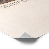 Pictorial Map of Galveston TX (1855) Poster (Hoek)