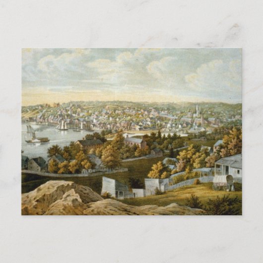  Pictorial Map of Georgetown (1855) Briefkaart (Voorkant)