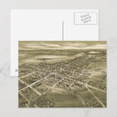 Pictorial Map of Gettysburg PA (1888) Briefkaart (Voorkant / Achterkant)