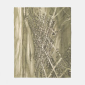  Pictorial Map of Gettysburg PA (1888) Fleece Deken (Voorkant)