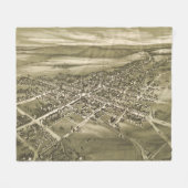  Pictorial Map of Gettysburg PA (1888) Fleece Deken (Voorkant (Horizontaal))