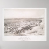  Pictorial Map of Hoboken NJ (1860) Poster (Voorkant)