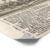  Pictorial Map of Hoboken NJ (1881) Poster (Hoek)