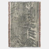  Pictorial Map of Hoboken NJ (1904) Deken (Voorkant Verticaal)