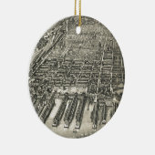  Pictorial Map of Hoboken NJ (1904) Keramisch Ornament (Rechts)