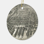  Pictorial Map of Hoboken NJ (1904) Keramisch Ornament (Links)