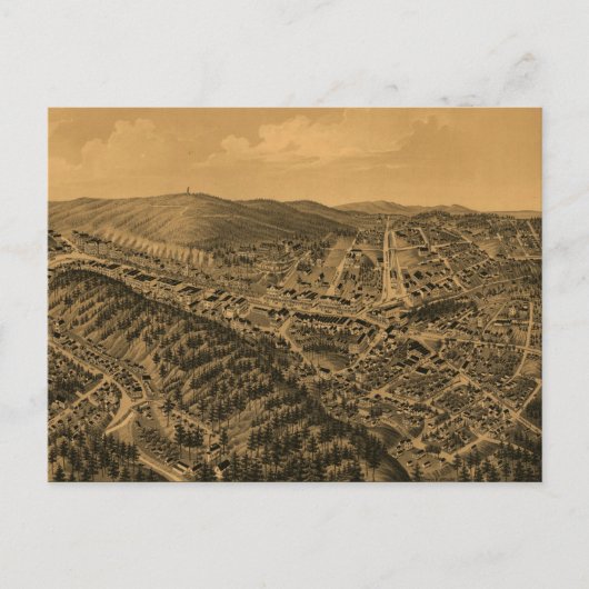  Pictorial Map of Hot Springs AR (1888) Briefkaart (Voorkant)