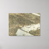  Pictorial Map of Jacksonville FL (1893) Canvas Afdruk (Voorkant)
