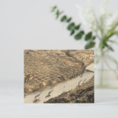  Pictorial Map of Kansas City (1869) Briefkaart (Staand voorkant)