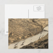  Pictorial Map of Kansas City (1869) Briefkaart (Voorkant / Achterkant)