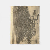  Pictorial Map of Key West FL (1884) Fleece Deken (Voorkant)