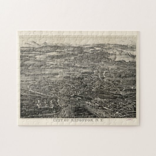  Pictorial Map of Kingston NY (1875) Legpuzzel (Horizontaal)
