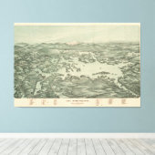  Pictorial Map of Lake Winnipesaukee (1903) Canvas Afdruk (Insitu (Houten vloer))