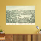  Pictorial Map of Lake Winnipesaukee (1903) Canvas Afdruk (Insitu (Woonkamer))