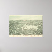  Pictorial Map of Lake Winnipesaukee (1903) Canvas Afdruk (Voorkant)