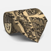  Pictorial Map of Lancaster NH (1883) Stropdas (Opgerold)