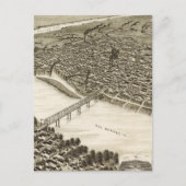  Pictorial Map of Laredo Texas (1892) Briefkaart (Voorkant)