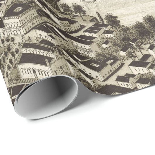  Pictorial Map of Laredo Texas (1892) Cadeaupapier (Rol Hoek)