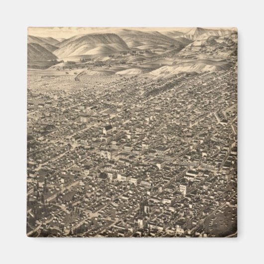  Pictorial Map of Leadville CO (1882) Magneet (Voorkant)