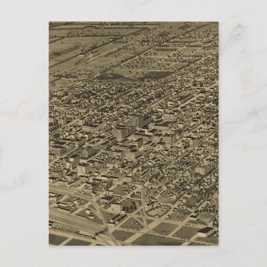  Pictorial Map of Lincoln NE (1889) Briefkaart (Voorkant)