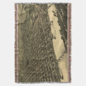  Pictorial Map of Little Rock (1887) Deken (Voorkant Verticaal)